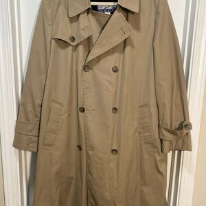 Men’s 42 Reg. Stormport Trench Coat, With Zip Out Fleece Lining USA Made NICE!